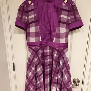 Purple Plaid Dress
